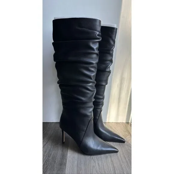 MICHAEL MICHAEL KORS Women's Dawn Slouch Boots in Black US 8 $295 - Picture 6 of 10